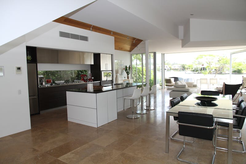 a modern kitchen
